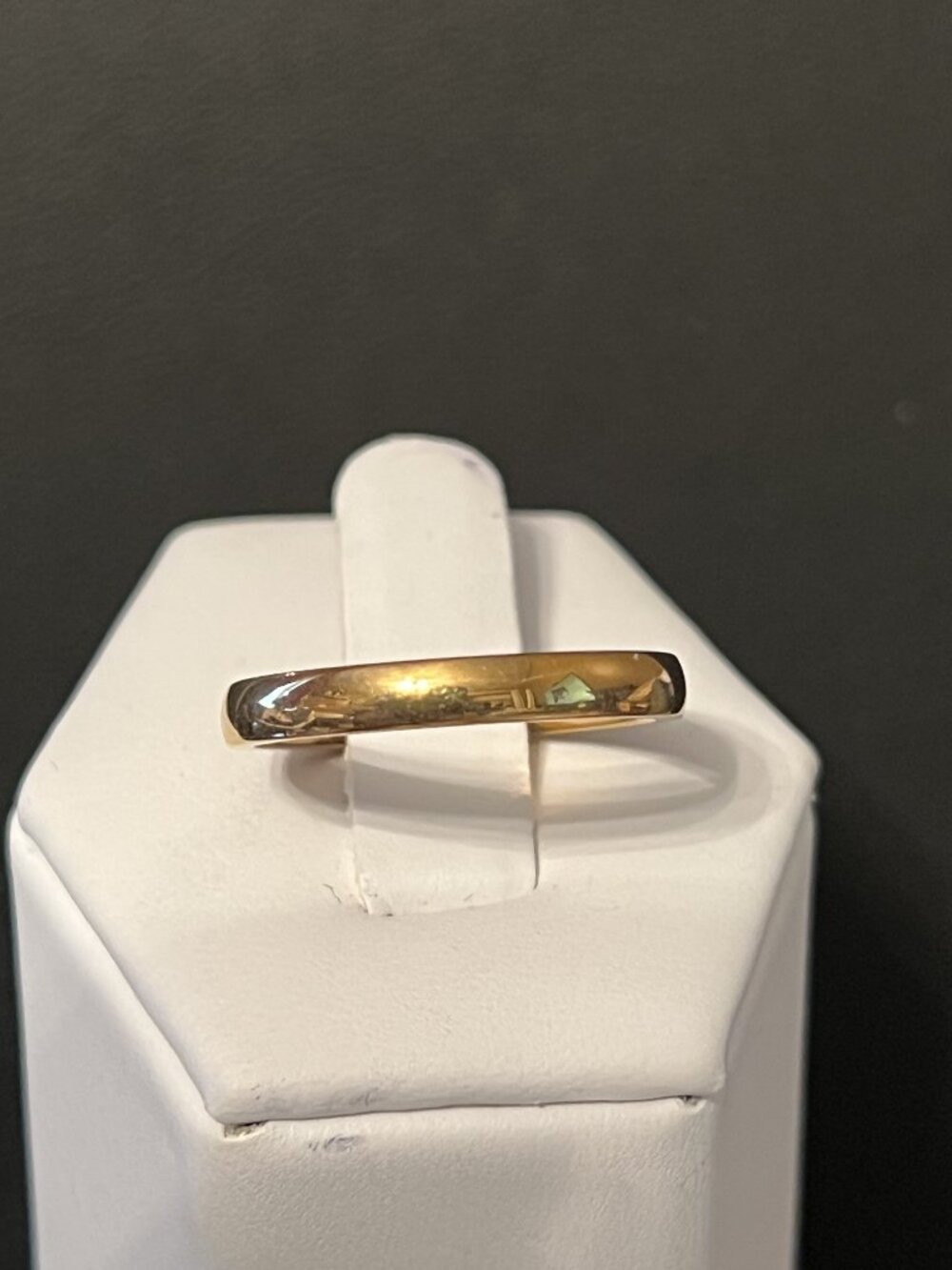 3mm Goldplated Stainless Steel Wedding Band Ring Size 8 (120)